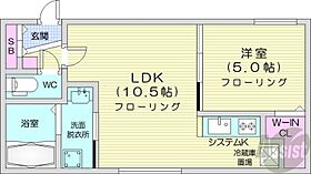 北海道札幌市白石区南郷通11丁目北（賃貸マンション1LDK・4階・35.26㎡） その2