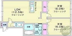 アヴニール2 2LDKの間取図画像