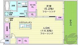 間取図画像 1LDK
