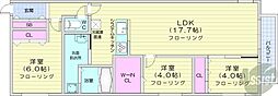 アルファスクエア円山北2条 3LDKの間取図画像