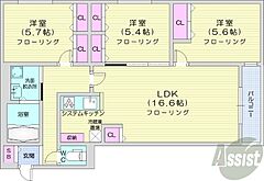 物件の間取り