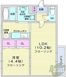 間取図画像 1LDK