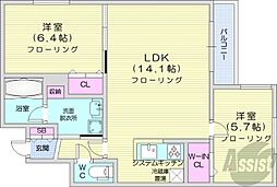 間取図画像 2LDK