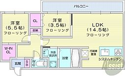 間取図画像 2LDK