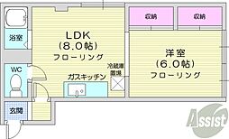 間取図画像 1LDK