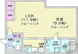 間取図画像 1LDK