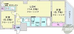 間取図画像 2LDK