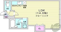 麻生S・K 1DKの間取図画像