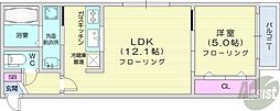 アベニールE5BLDG. 1LDKの間取図画像
