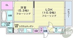 センチュリーN21 1LDKの間取図画像