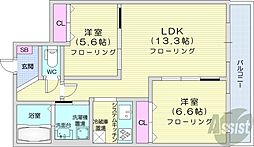 グラン札幌 2LDKの間取図画像