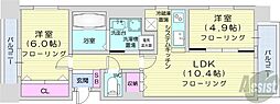 ルラシオン北9条通 2LDKの間取図画像
