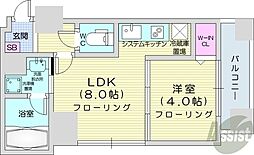クラッセ麻生ステーション 1LDKの間取図画像