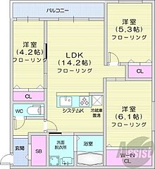 物件の間取り