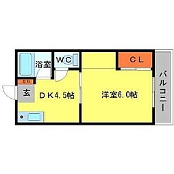 間取図画像 1DK