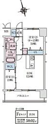 スプランディッドライズ新大阪ノース 2LDKの間取図画像
