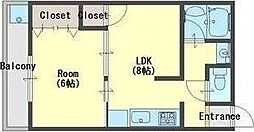 間取図画像 1LDK