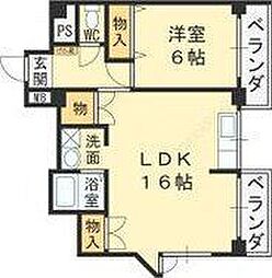 間取図画像 1LDK