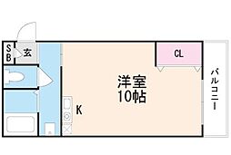 マンションプロス ワンルームの間取図画像