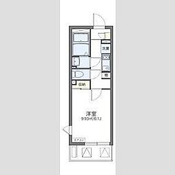 レオネクストラ・メイジュ天神橋 1Kの間取図画像