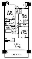 シャリエ茨木 3LDKの間取図画像