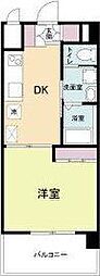 江坂KTビルアール・エスフラッツ 1DKの間取図画像