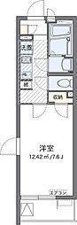 クレイノルヴェール千里丘 1Kの間取図画像