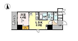 グランセジュール江坂パーカー江坂ビル 1LDKの間取図画像