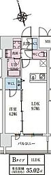 スプランディッドライズ新大阪ノース 1LDKの間取図画像