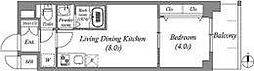 MAXIVCROS江坂 1LDKの間取図画像