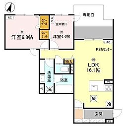 AF sweet 2LDKの間取図画像