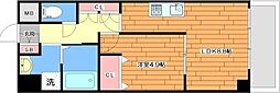 フローレンス江坂 1LDKの間取図画像