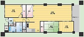 コート北千里　A棟  ｜ 大阪府吹田市上山田（賃貸マンション3LDK・3階・99.30㎡） その2