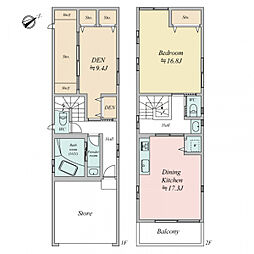 JR山手線 上野駅 徒歩5分 1SDKの間取り