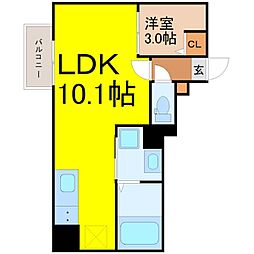 JR東海道本線 大高駅 徒歩2分の賃貸アパート 2階1LDKの間取り