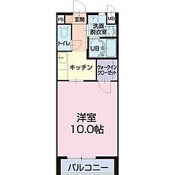 名鉄名古屋本線 有松駅 徒歩23分の賃貸アパート 1階1Kの間取り