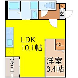 間取図画像 1LDK