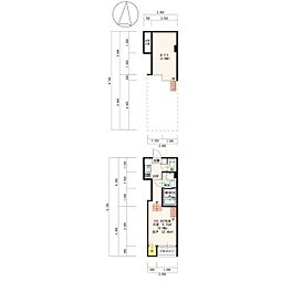 名古屋市営桜通線 桜山駅 徒歩3分の賃貸アパート 2階1SKの間取り