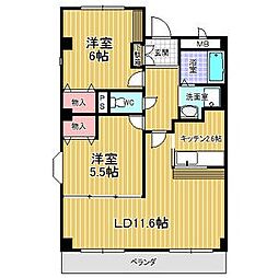 ブラウベルグ 2階