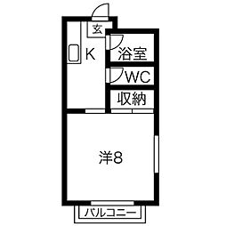 ラ・フォーレ駒方 A棟 2階/-
