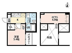 グランドリオン 1階1SKの間取り