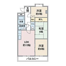 ステージ21 2階3LDKの間取り