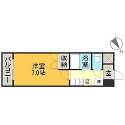 間取図画像 1K