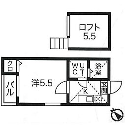 キャッスルワン 1SKの間取図画像