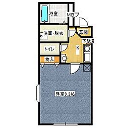 Annex121 1Kの間取図画像