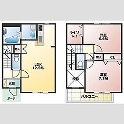 ASTEION 2LDKの間取図画像