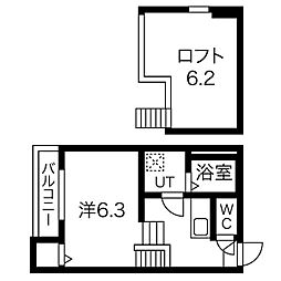 ロジュマン・ユイット 1SKの間取図画像