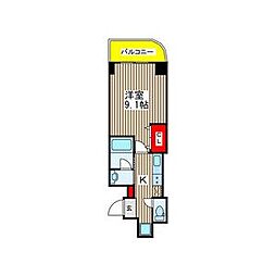 ラフォーレ金山 1Kの間取図画像