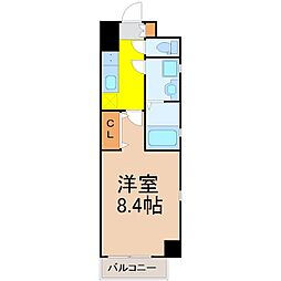 WESTIN柴田 1Kの間取図画像