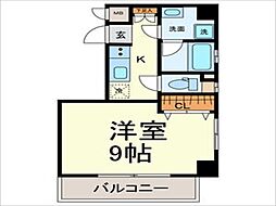 ALLGOGRATO 1Kの間取図画像